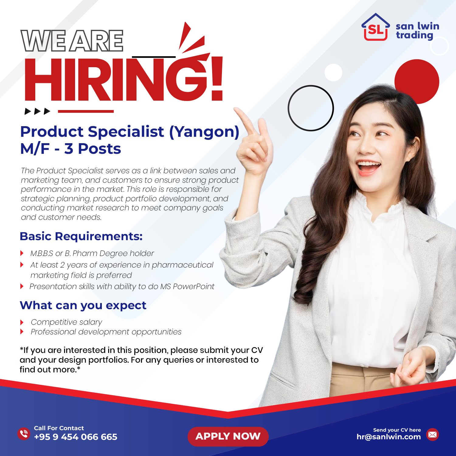 Job Vacancy for Product Specialist